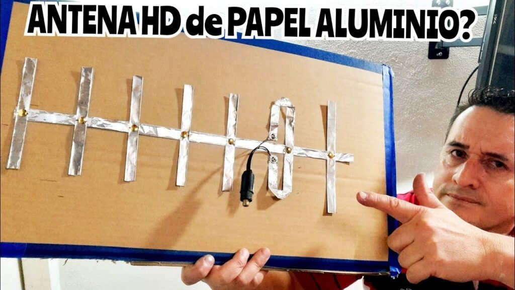 Cómo hacer una antena casera para mejorar la señal de TV 1 antena casera de papel aluminio