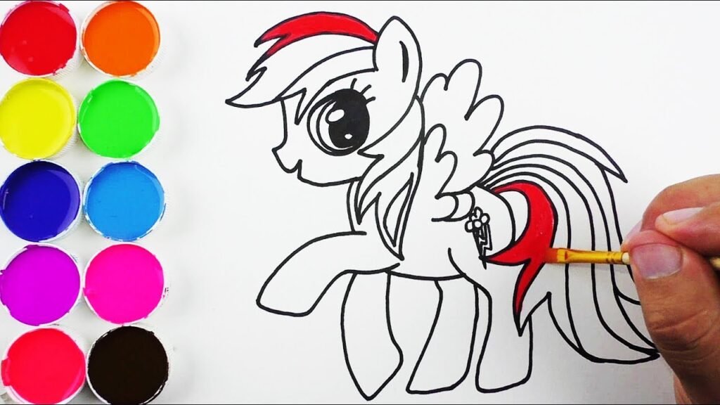 Dónde puedo encontrar dibujos de Mi Little Pony para colorear 1 dibujo de pony colorido para colorear