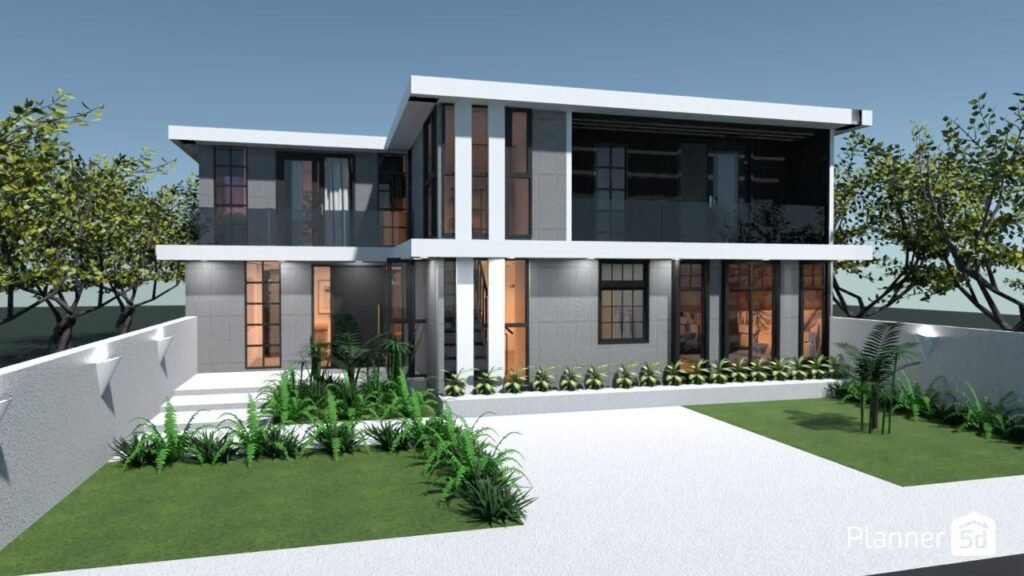 Qué estilos de diseños de casas de dos pisos son más populares 1 diseno moderno de casa de dos pisos