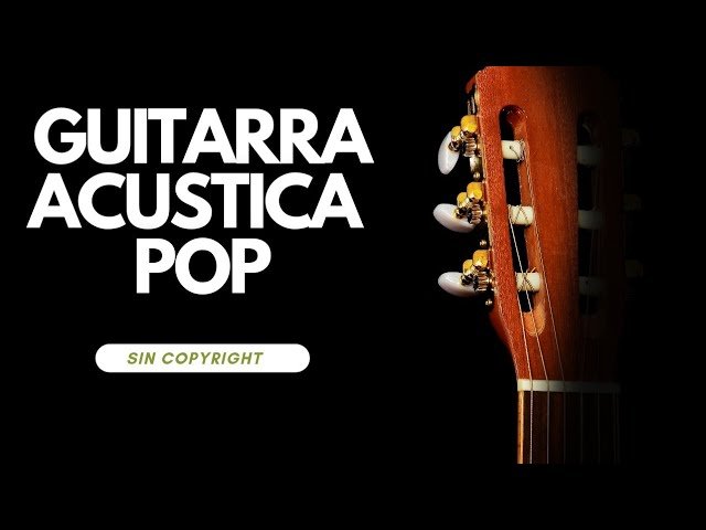 guitarra sobre un fondo musical inspirador