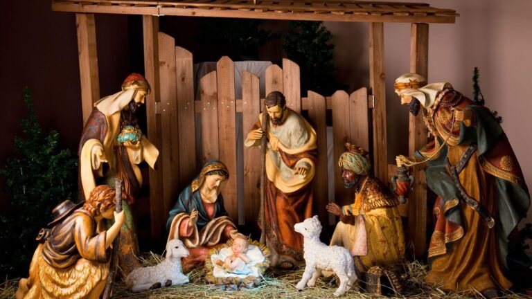 nacimiento de jesus en un pesebre