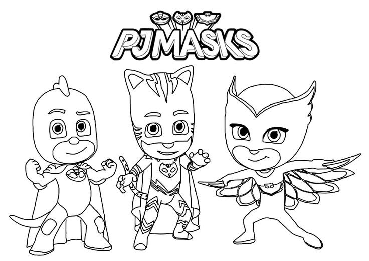 Dónde encontrar dibujos para colorear de héroes en pijama