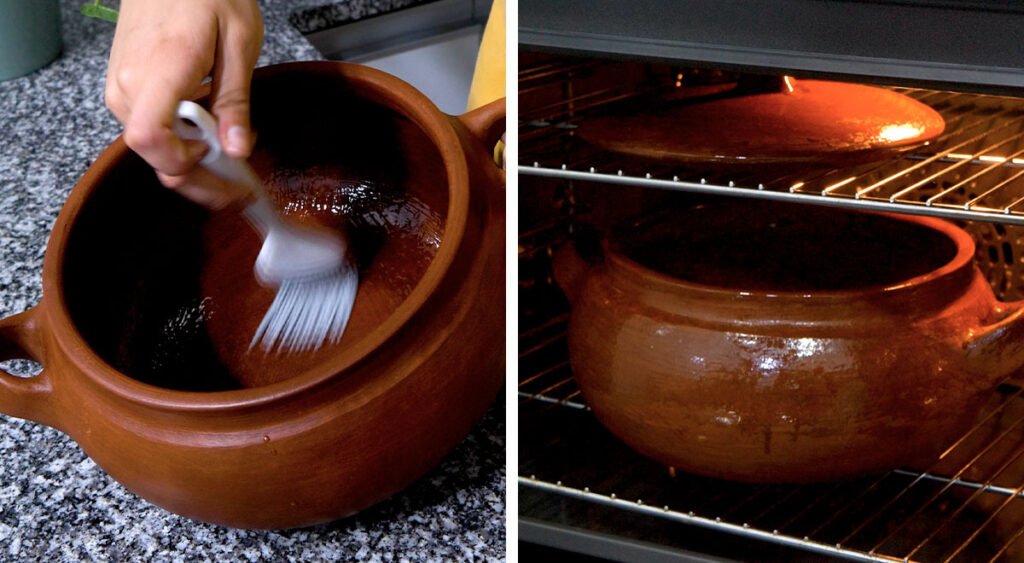 Cómo se cura adecuadamente una olla de barro para su uso