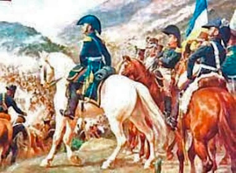 Cuál es la breve historia de San Martín que los niños deben conocer 1 san martin montando a caballo en batalla