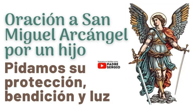 san miguel arcangel en actitud protectora