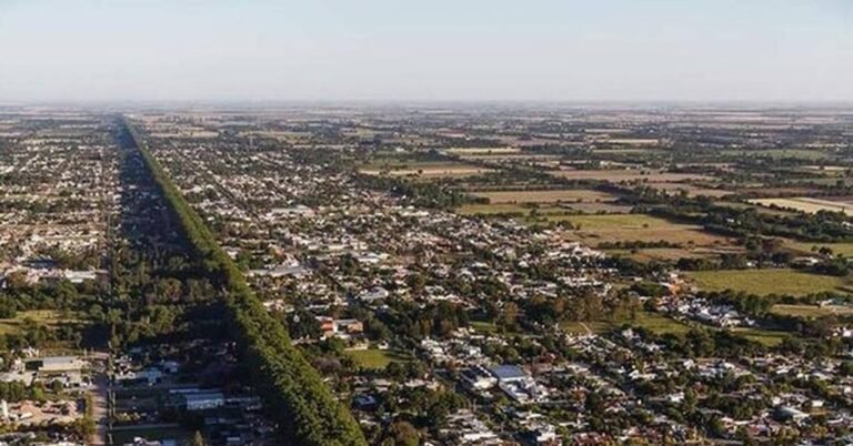 vista aerea de colonia caroya